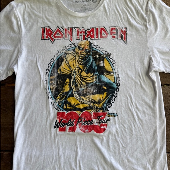 Iron Maiden World Piece Tour 1983 t shirt men L - Picture 2 of 5